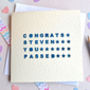 Personalised Laser Cut Congrats You Passed Card, thumbnail 1 of 2