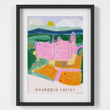 Dunrobin Castle, Highlands Landmark Travel Print, 2 of 2