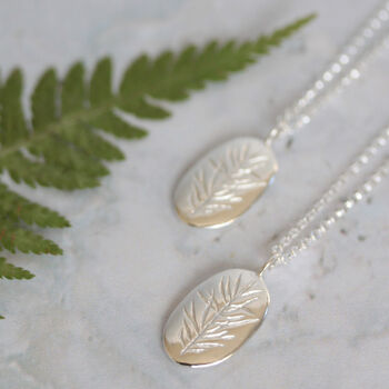 Rosemary Remembrance Silver Necklace, 2 of 8