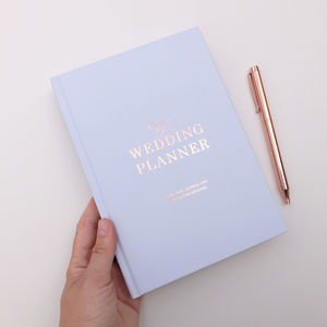Wedding Planner Books Notonthehighstreet Wedding Planner Book Light Grey With Rose Gold Foil Planners Records