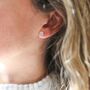 Savanne Round Gemstone And Silver Stud Earrings, thumbnail 10 of 11