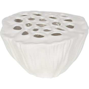 White Lotus Stem Hole Vase, 9 of 9