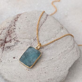 The Rectangle Emerald Necklace, 5 of 9