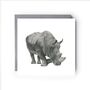 Situla The Rhino Luxury Blank Greeting Card, thumbnail 1 of 2