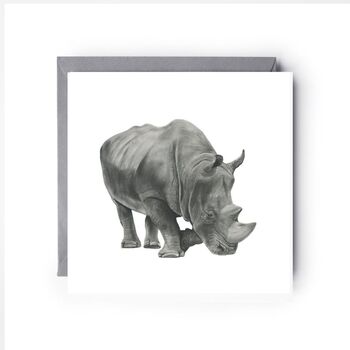 Situla The Rhino Luxury Blank Greeting Card, 2 of 6