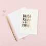Personalised 'Hugs And Kisses To The New…' Wedding Card, thumbnail 4 of 7