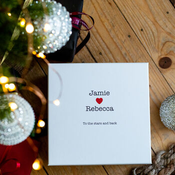 Couples Christmas Mugs And Memory Box Giftset, 8 of 9