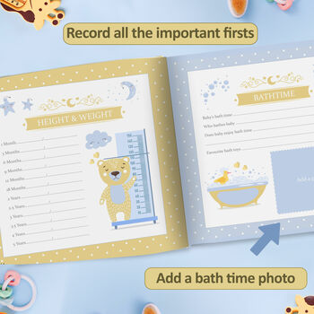Personalised Baby Record Book, 10 of 12