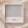 Mother And Daughter Sterling Silver Infinity Bracelet, thumbnail 1 of 5