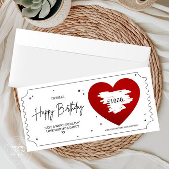 Birthday Scratch Card, Personalised Birthday Scratch To Reveal, 7 of 12