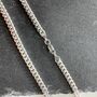 Flat Curb Sterling Silver Chain 60cm, thumbnail 4 of 5