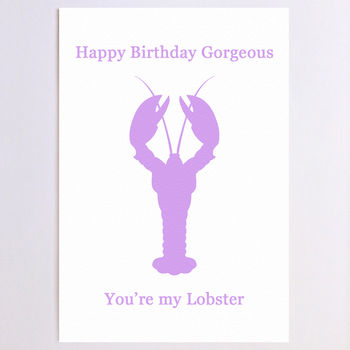 Personalised Lobster Birthday Card, 6 of 9