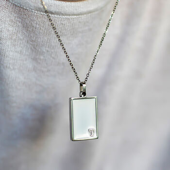 Men's Personalised Initial Tag Necklace, 7 of 12