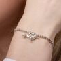 Sterling Silver 3D Dachshund Ball Bead Bracelet, thumbnail 6 of 6