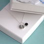 Sterling Silver Crystal Initial Birthstone Necklace, thumbnail 5 of 6