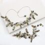 Unusual Pearl Necklace And Bracelet Set On Sterling Silver, thumbnail 5 of 12