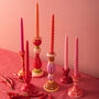 Set Of Six Sunrise Twisted Dinner Candles, thumbnail 1 of 3