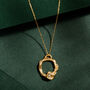 Aquamarine Gold Vermeil Plated Birthstone Necklace, thumbnail 2 of 6