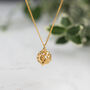 Bumble Bee And Honeycomb 3D Necklace, Gifts For Her, thumbnail 1 of 12