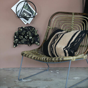 Braided Rattan Low Slung Chair, 2 of 3