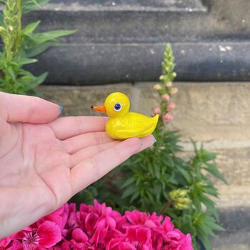 Handblown Glass Lucky Duck, 2 of 3