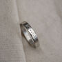 Men's Personalised Constellation Silver Eternity Text Ring, thumbnail 7 of 9