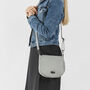 Dove Grey Personalised Leather Saddlebag, thumbnail 4 of 12