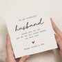 Personalised Fathers Day Card For Husband, thumbnail 1 of 7