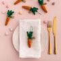 Set Of Five Felt Carrot Decorations, thumbnail 3 of 11