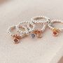 Sterling Silver Birthstone Ring, thumbnail 4 of 5