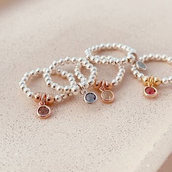 Sterling Silver Birthstone Ring, 4 of 5
