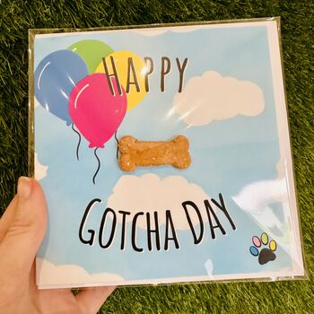 Gotcha Day Dog 'Treatings' Card, 2 of 2