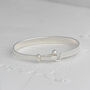 Personalised Silver Bangle Bracelets For Women, thumbnail 1 of 10