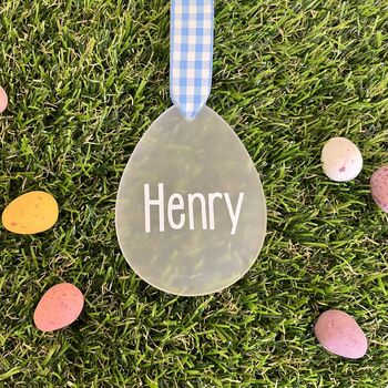 Personalised Acrylic Easter Egg Hanging Decoration, 4 of 6