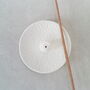 Swirl Pattern White Clay Incense Burner, thumbnail 2 of 3