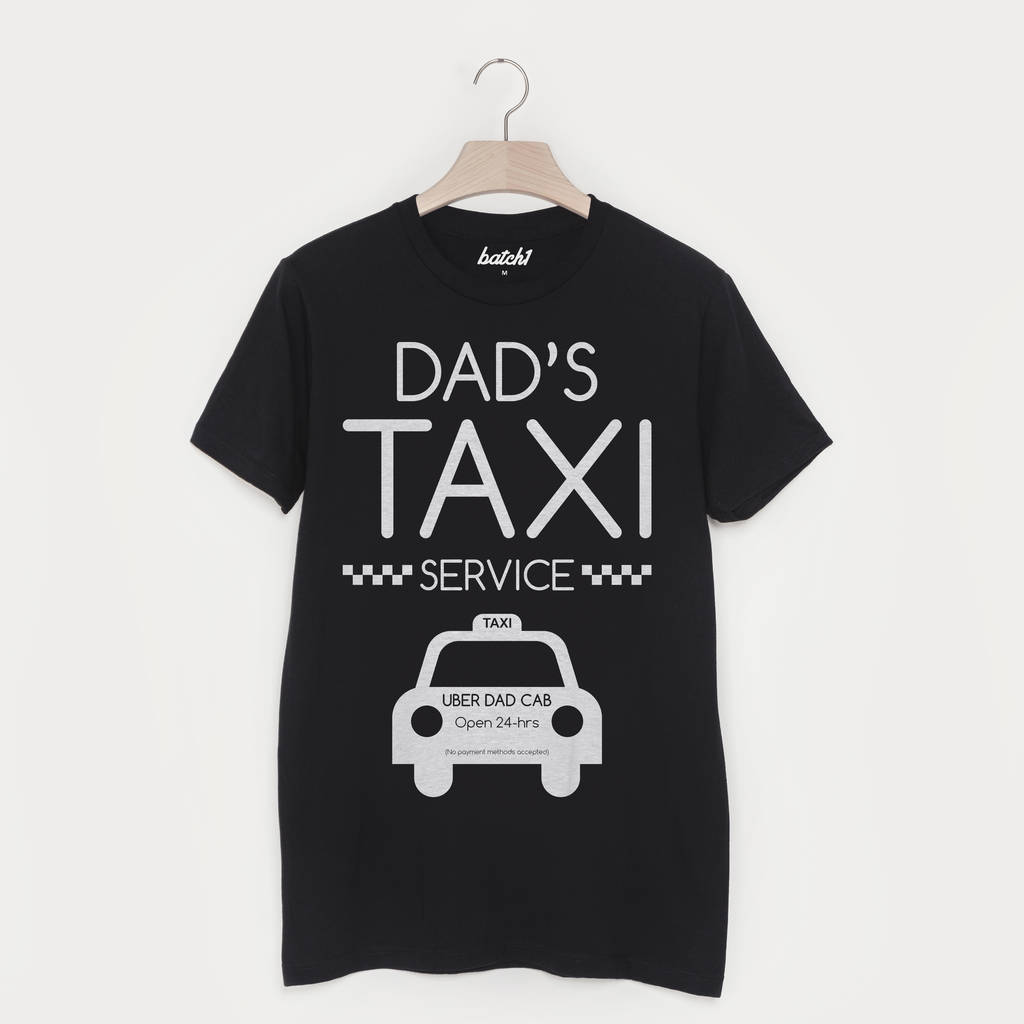AWESOME CABBIE Looks Like Taxi Driver Mini Bus Car Men`s Novelty Gift T shirt 