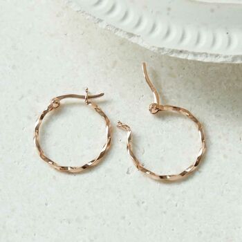 Sterling Silver Twisted Hoops, 6 of 9