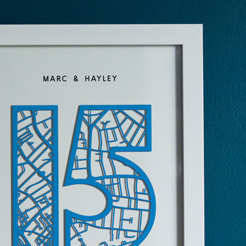 Personalised House Number Map Papercut, 3 of 4