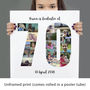 Personalised 70th Birthday Photo Collage, thumbnail 6 of 8