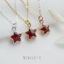 Natural Garnet Star Necklace, thumbnail 5 of 11