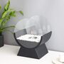 Round Glass Bioethanol Fire Bowl Pot Tabletop Fireplace, thumbnail 3 of 7