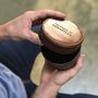 Personalised Round Leather Travel Case For Him, thumbnail 1 of 7