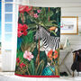 Tropical Zoo Velour 90x180cm Cotton Beach Towels, thumbnail 1 of 2