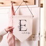 Personalised Initial Linen Flag, thumbnail 1 of 2