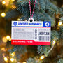 Personalised Boarding Pass Christmas Tree Decoration, thumbnail 5 of 5