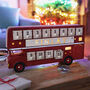 Personalised Vintage Wooden LED Bus Advent Calendar, thumbnail 1 of 2
