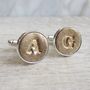 Personalised Bronze And Copper Initial Cufflinks, thumbnail 5 of 12