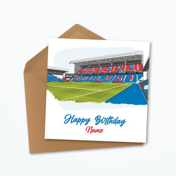 Crystal Palace Personalised Birthday Card, Selhurst Park Stadium, 2 of 6