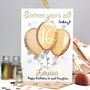 Personalised Gold Balloons Age Birthday Card, thumbnail 1 of 8