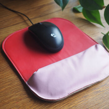 Cushioned Leather Mouse Mat, 2 of 5